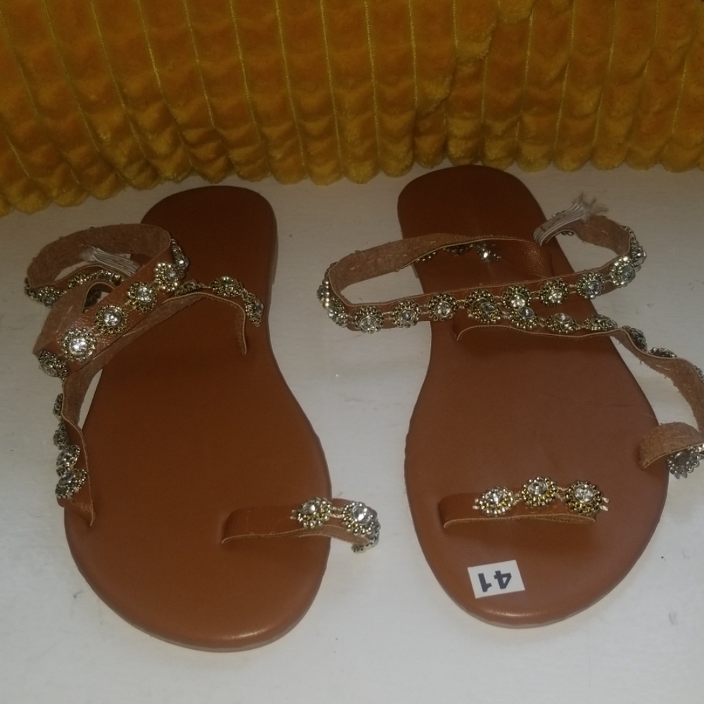 Brown Sandal (No Brand Worn Once)